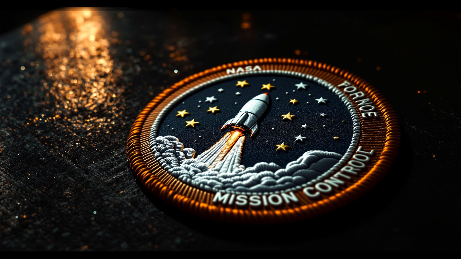 Mission patch close-up